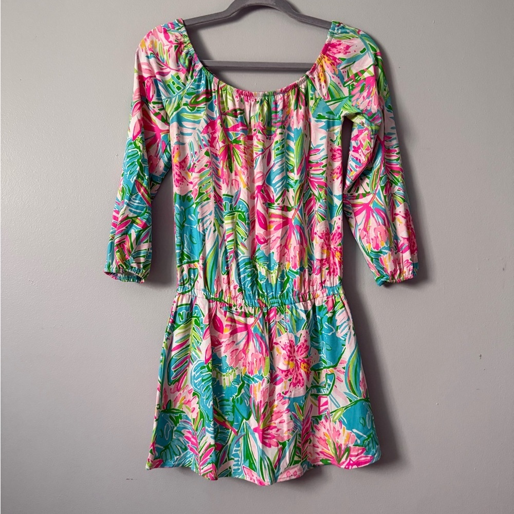 Lilly Pulitzer Lana Romper Dress in Pop Up Lilly of the Jungle